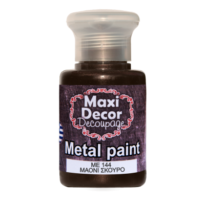 Ακρυλικό Μεταλλικό Χρώμα 60ml Maxi Decor Μαονί Σκούρο ΜE144_ME144060